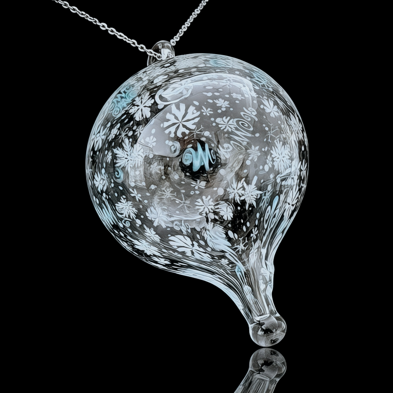 Chaka Glass Blizzard Ball Ornament/Pendant