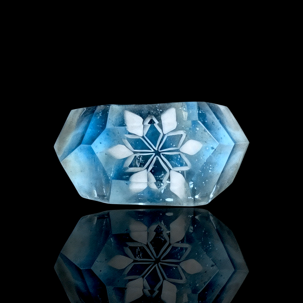 Chaka Glass Signet Ring (7.25)