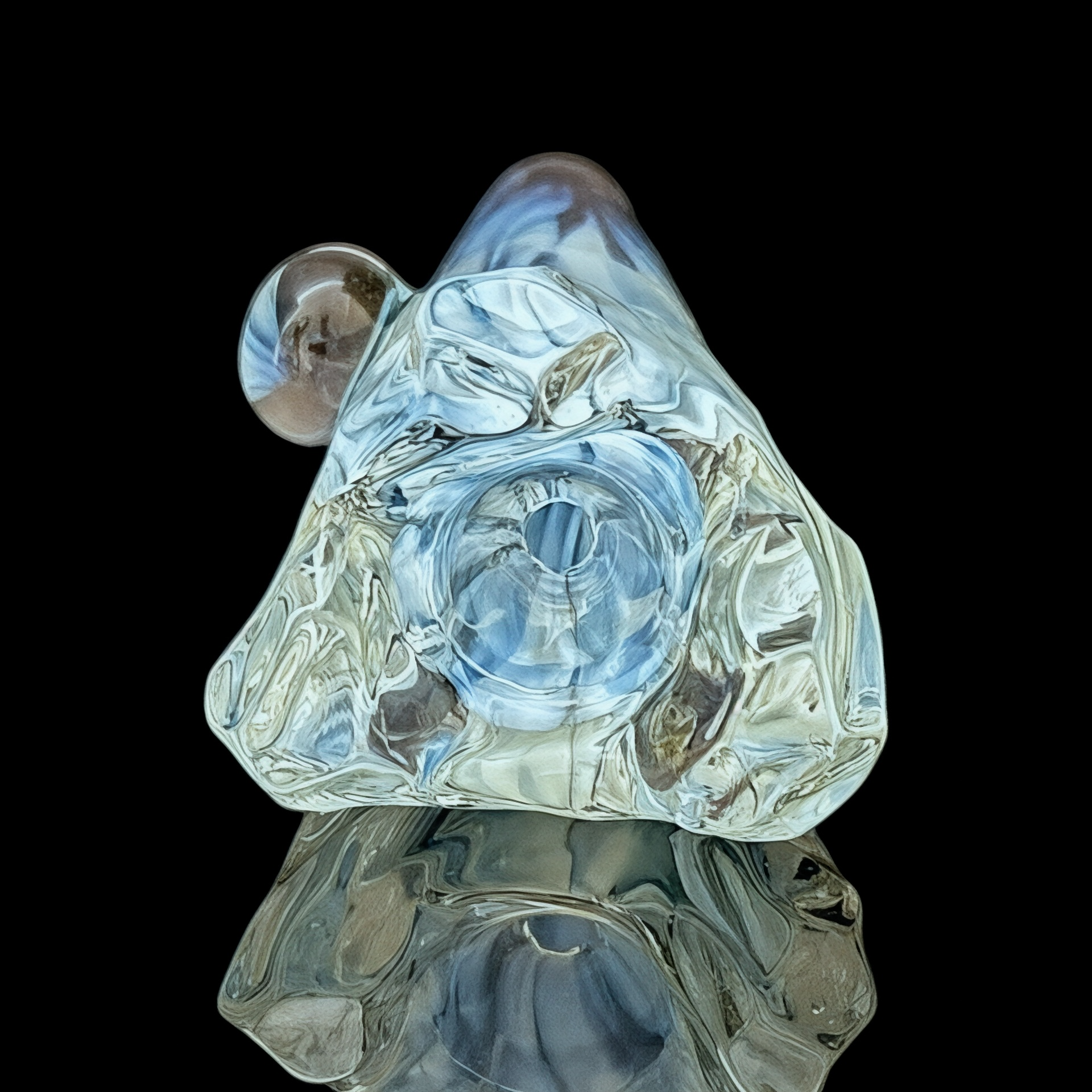 Chaka Glass “Snowdrift” Chillum