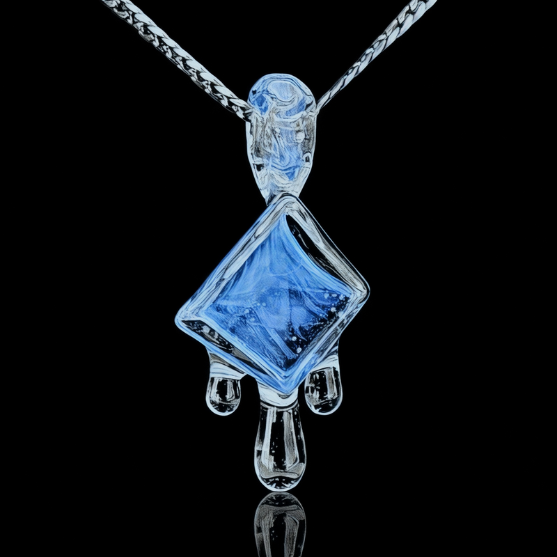 Chaka Glass Ice Cube Pendant