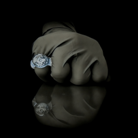 Chaka “Blizzard Tech” Signet Ring (6.5)