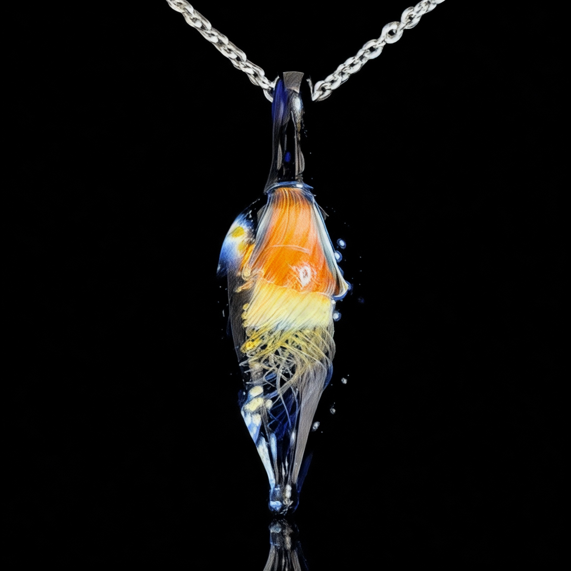 Chaka Glass Jellyfish Pendant