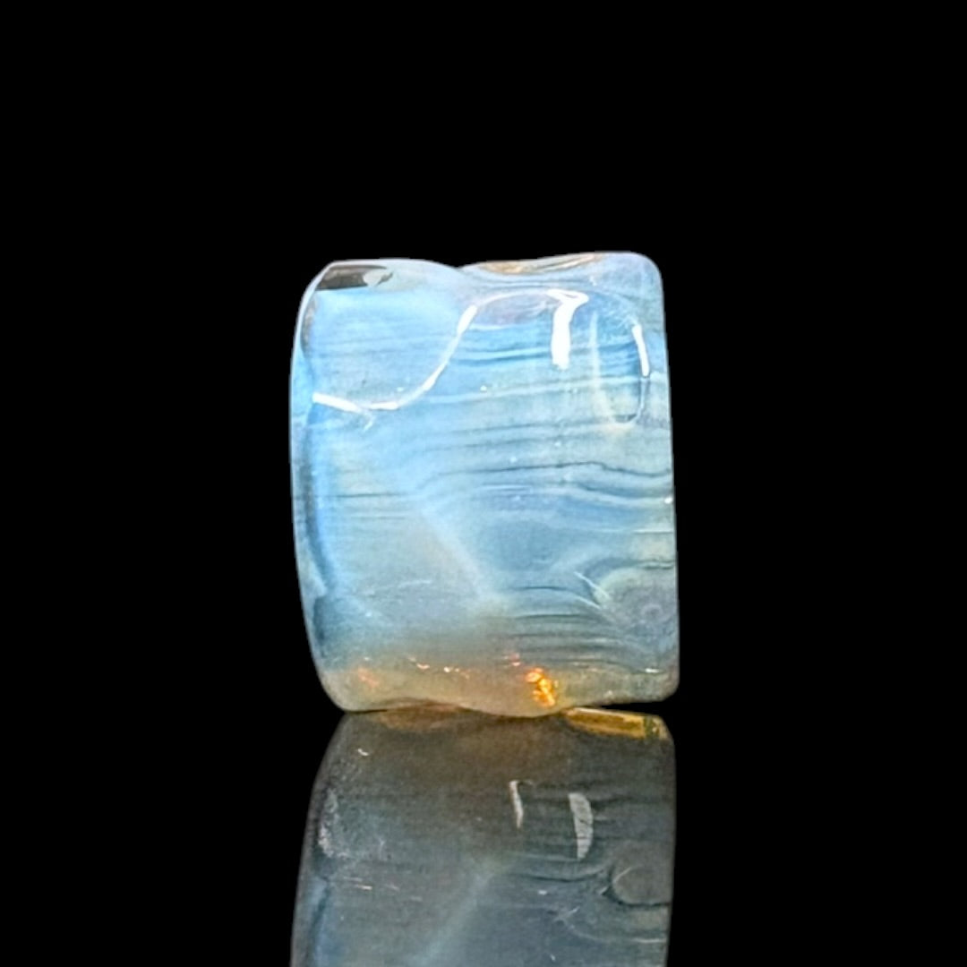 Chaka Glass "Snowdrift" Bead