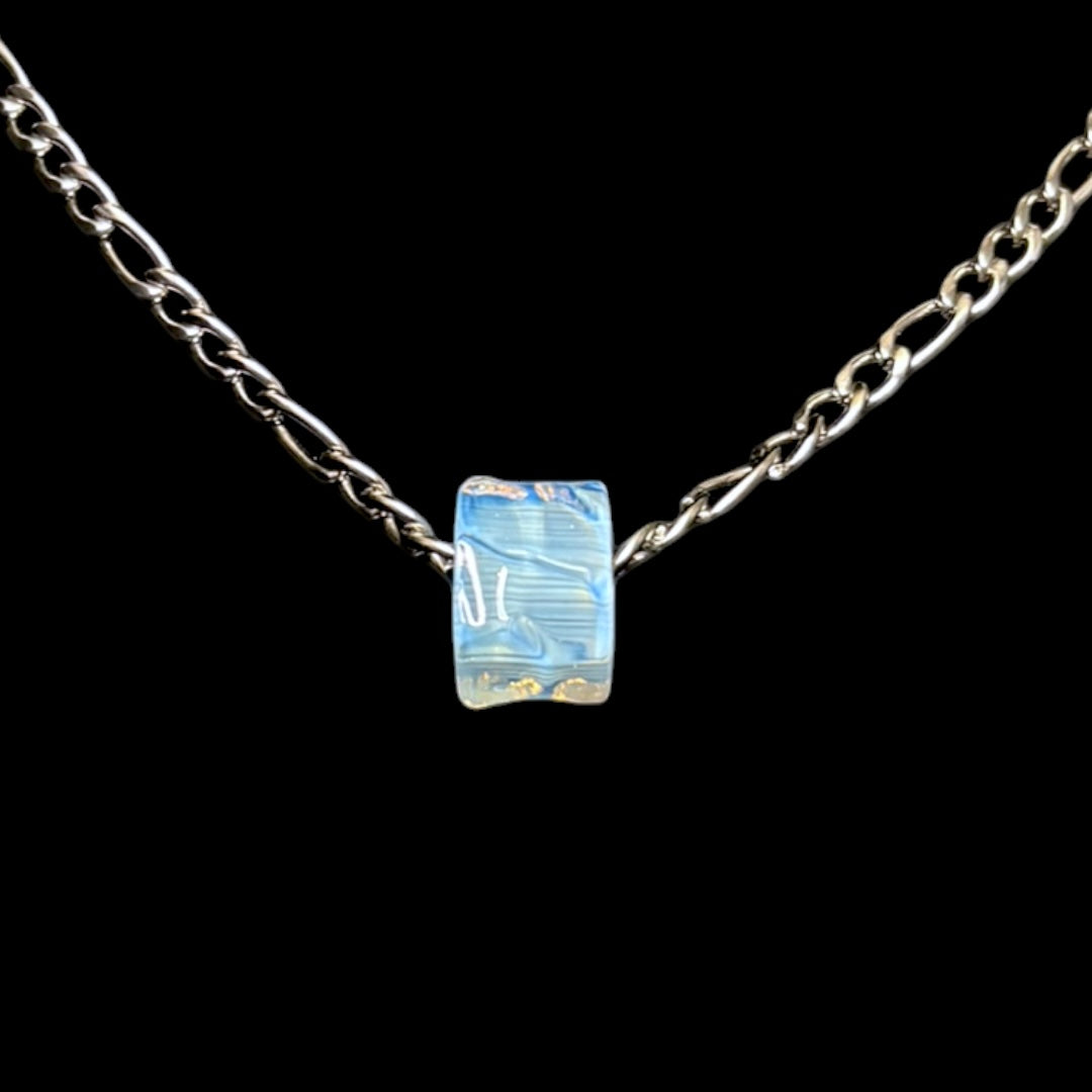 Chaka Glass "Snowdrift" Bead