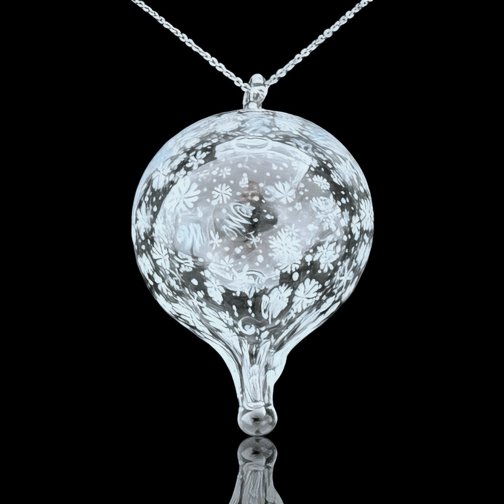 Chaka Glass Blizzard Ball Ornament/Pendant