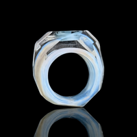 Chaka Glass Signet Ring (6.5)