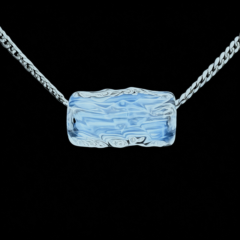 Chaka Glass "Snowdrift" Bead