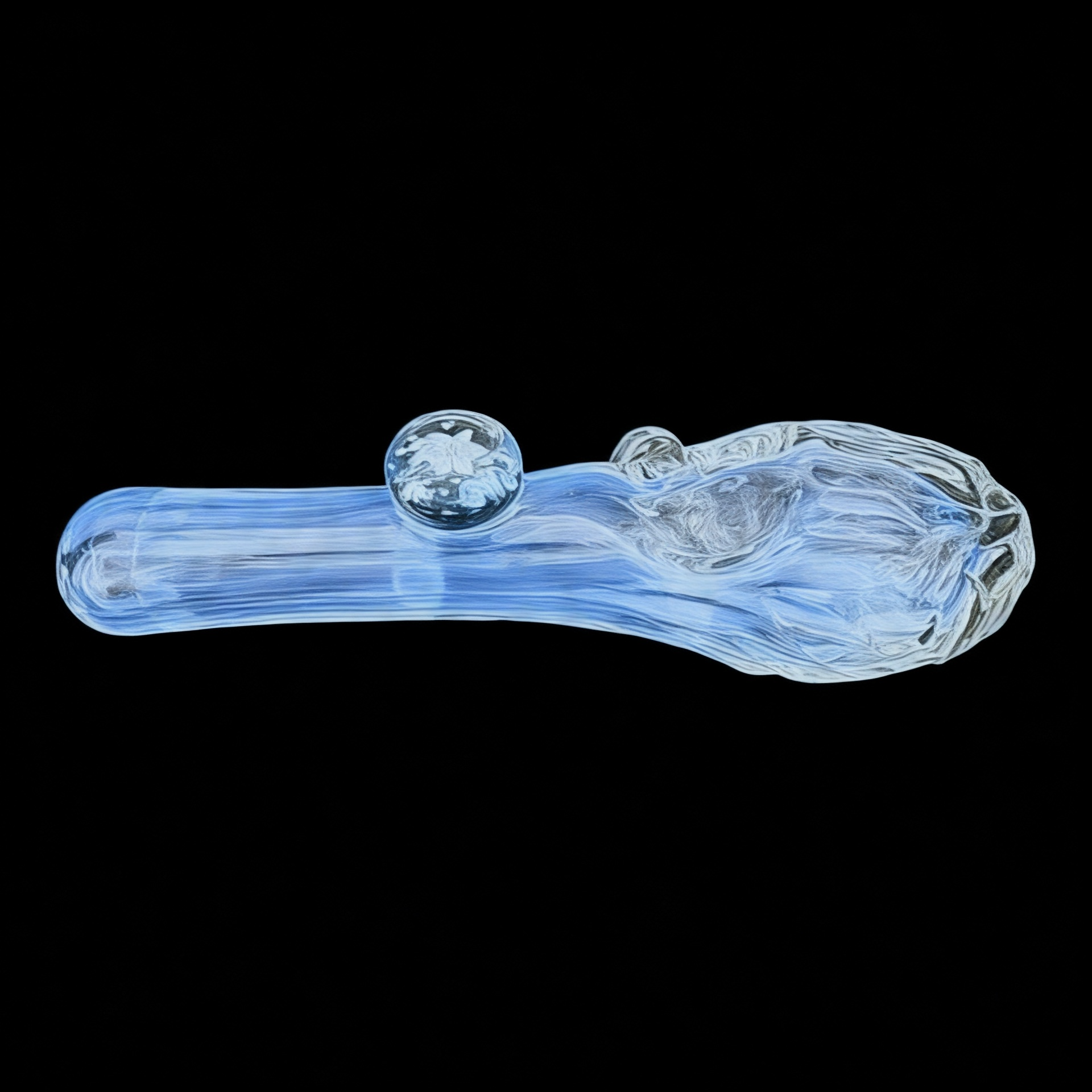 Chaka Glass "Snowdrift" Hand Pipe