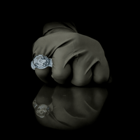 Chaka “Blizzard Tech” Signet Ring (6.5)