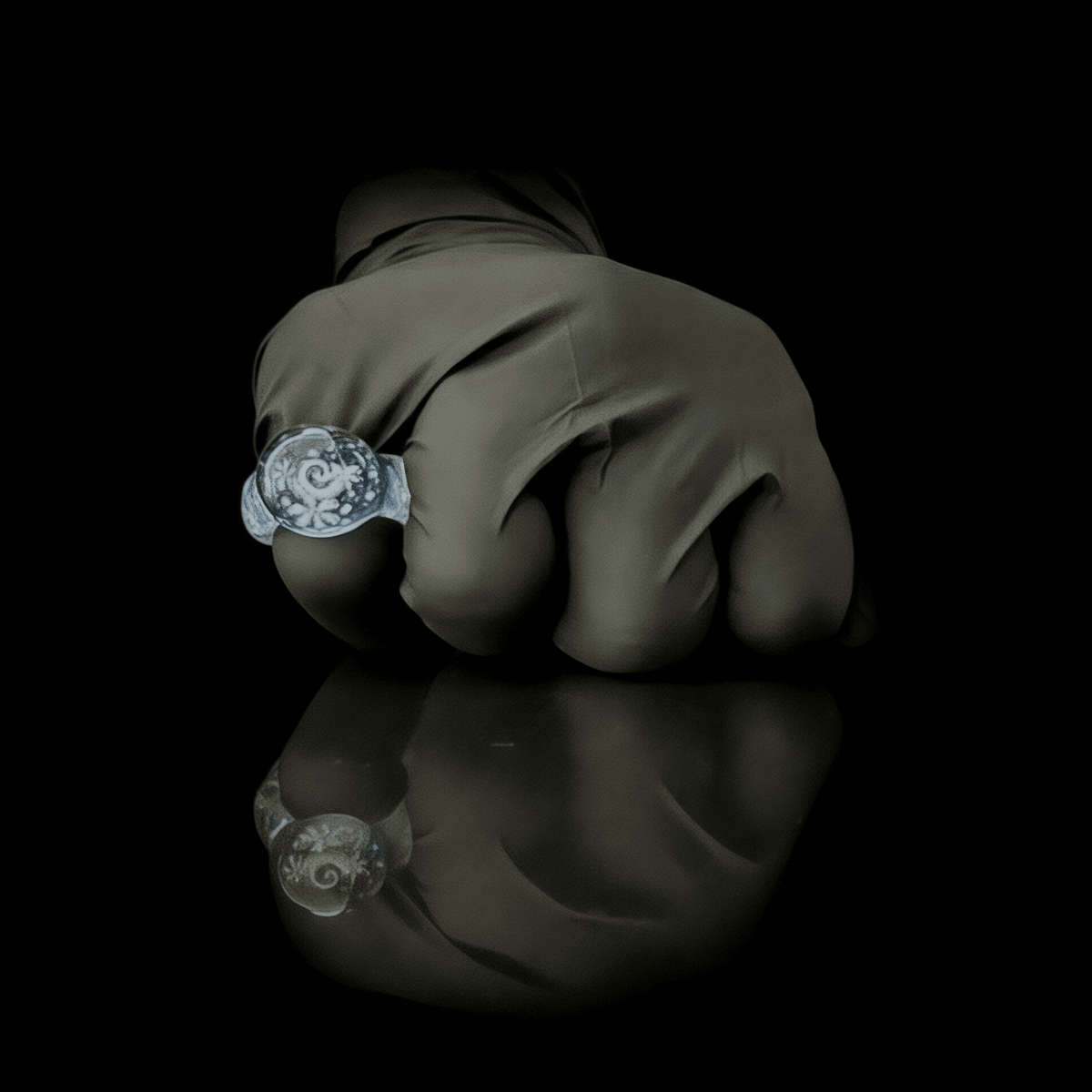 Chaka “Blizzard Tech” Signet Ring (6.5)
