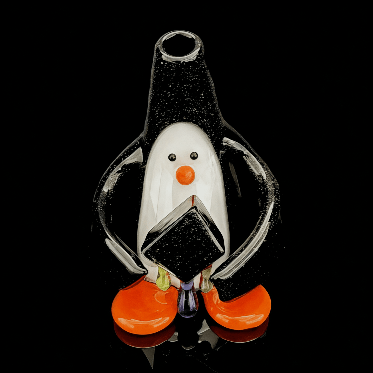 Chaka Glass Cropal Tuxedo Penguin
