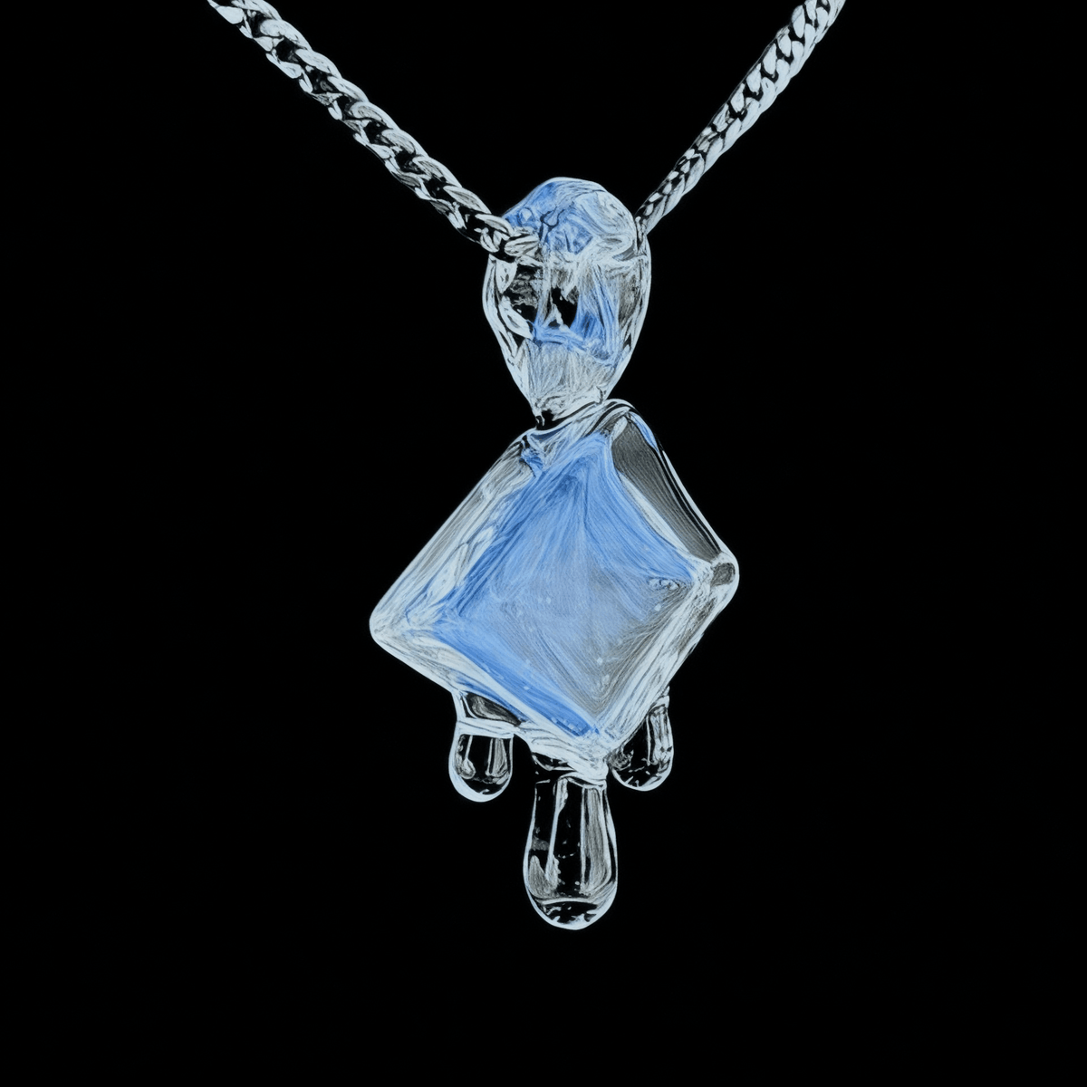 Chaka Glass Ice Cube Pendant