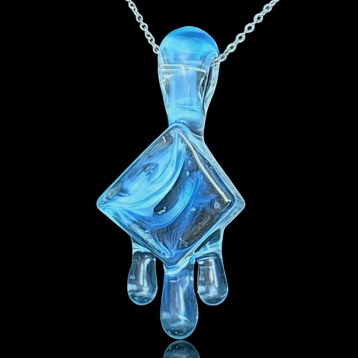 Chaka Glass Ice Cube Pendant