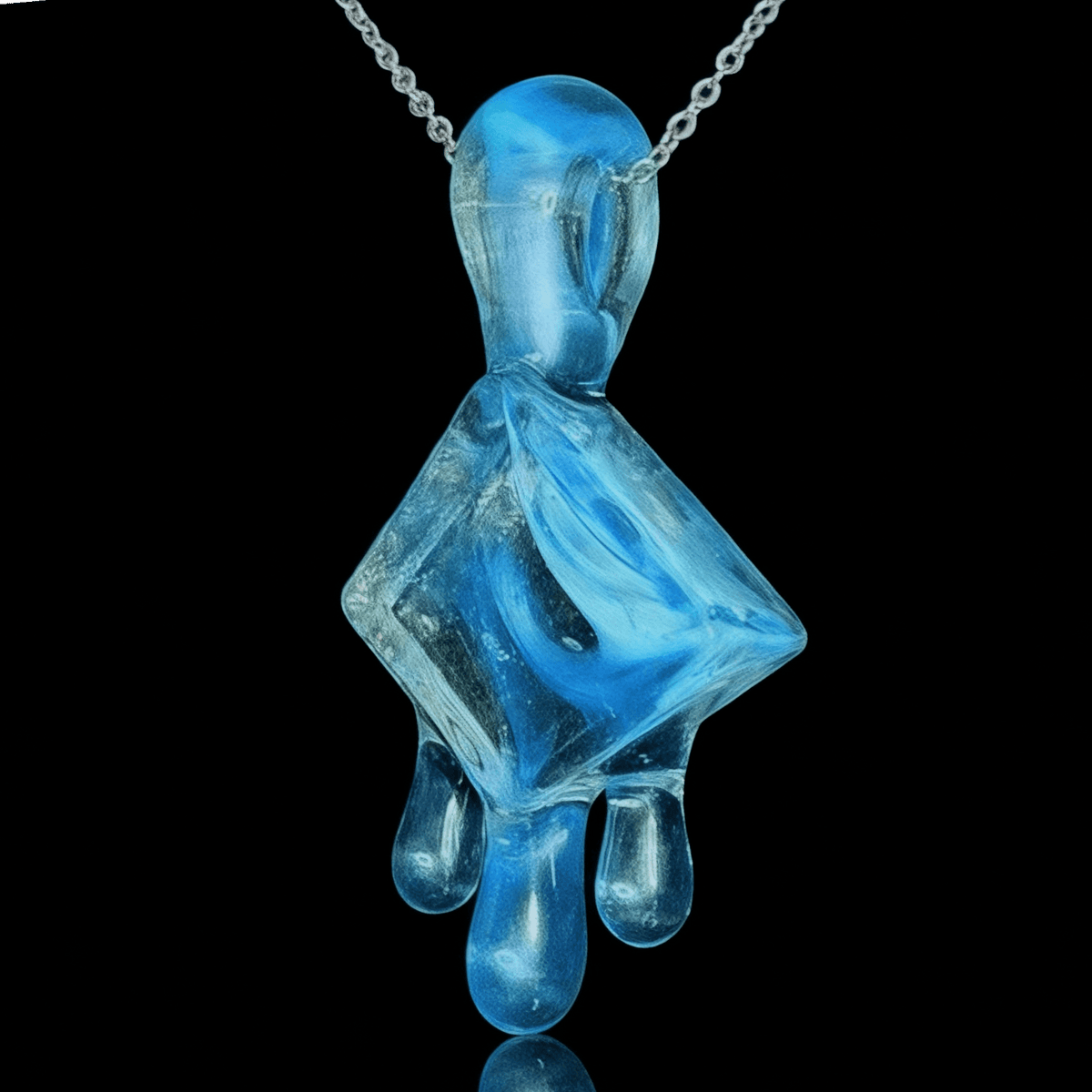 Chaka Glass Ice Cube Pendant