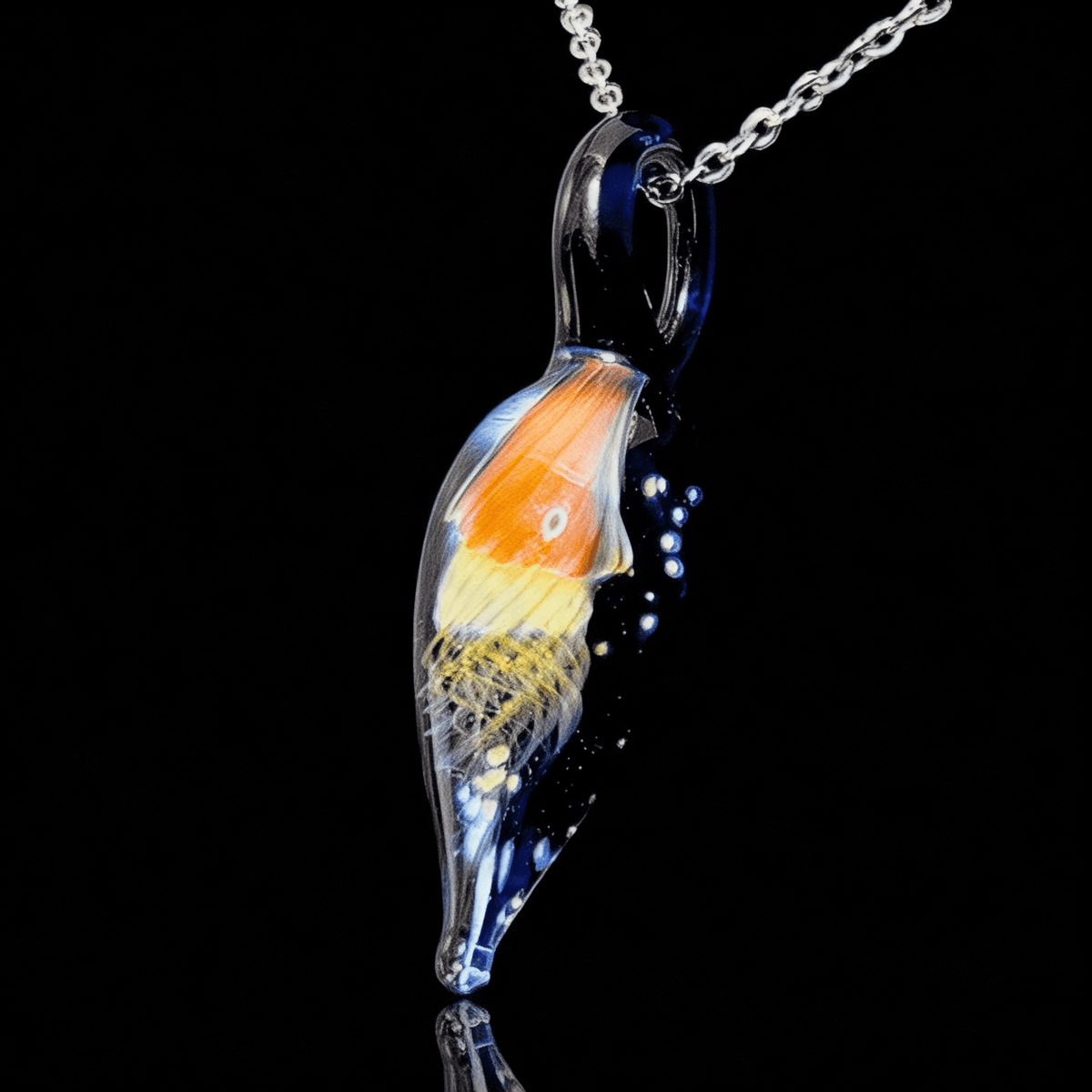 Chaka Glass Jellyfish Pendant