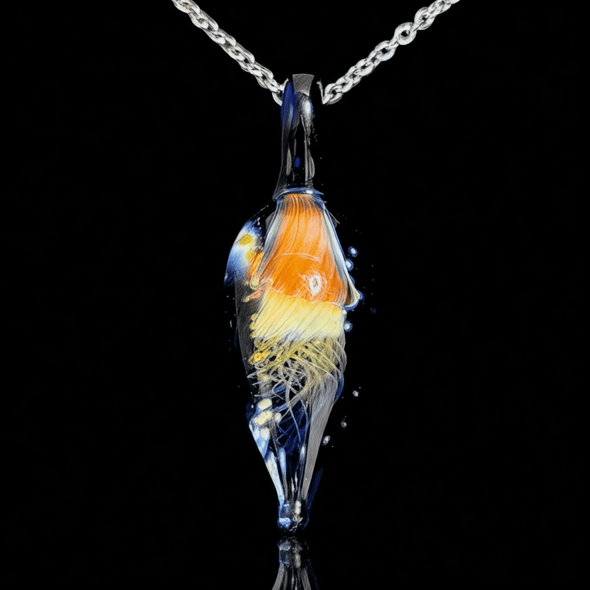 Chaka Glass Jellyfish Pendant
