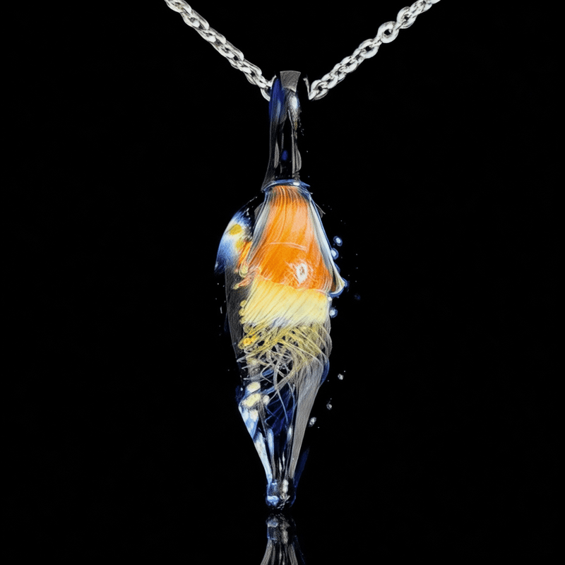 Chaka Glass Jellyfish Pendant