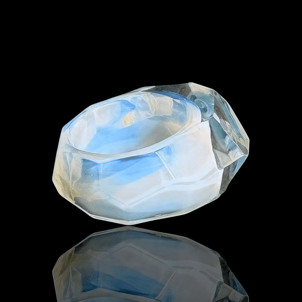 Chaka Glass Signet Ring (6.5)