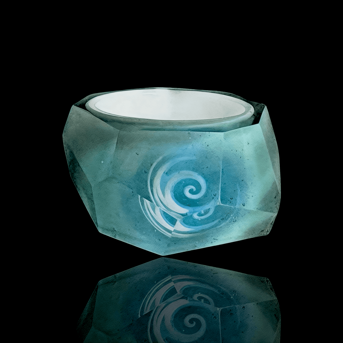 Chaka Glass Signet Ring (8.7)