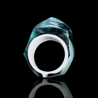 Chaka Glass Signet Ring (8.7)