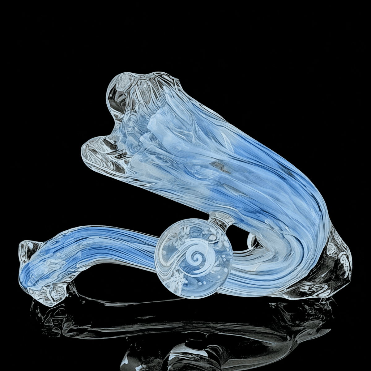 Chaka Glass "Snowdrift" Sherlock