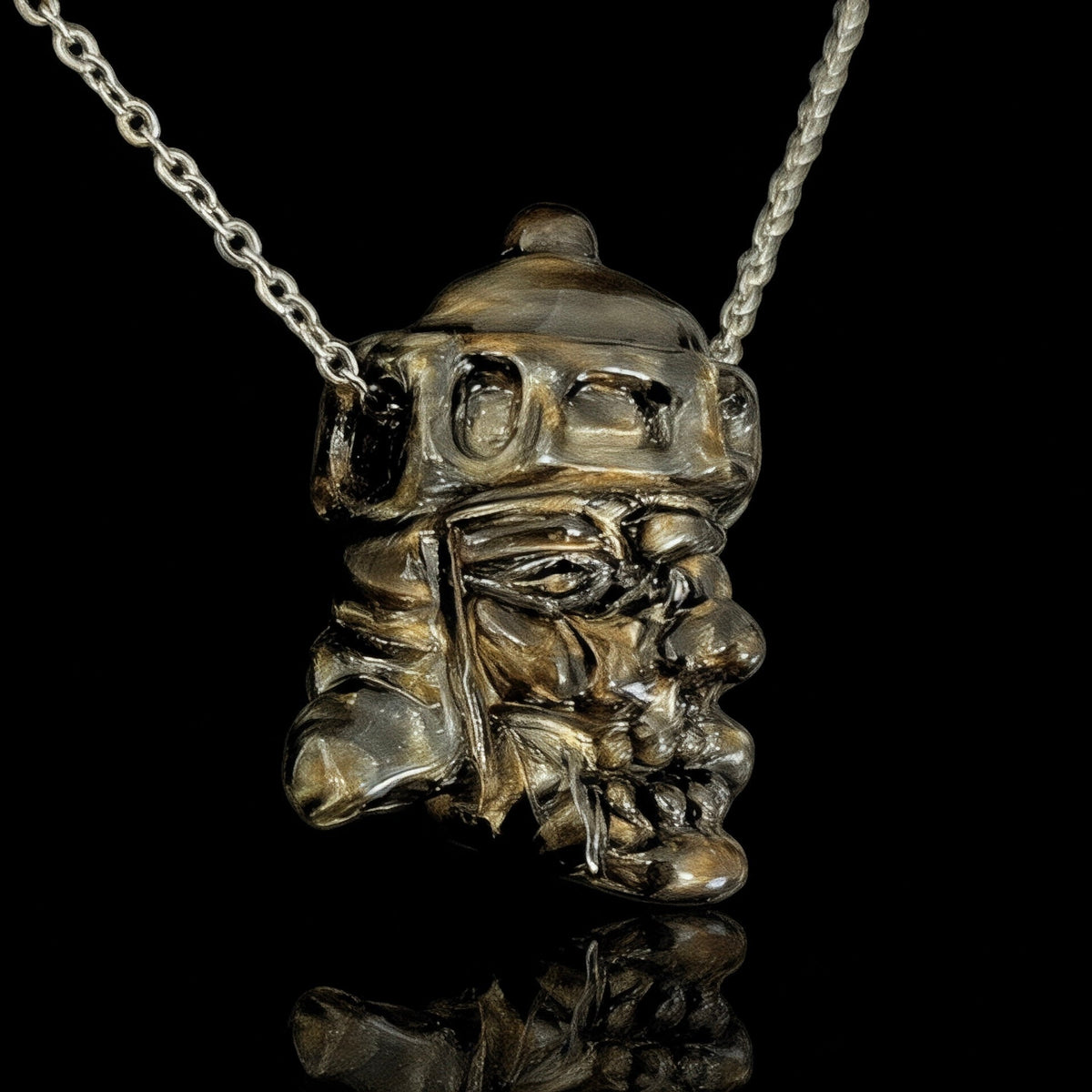 Conversion Glass War Helm #3 Pendant