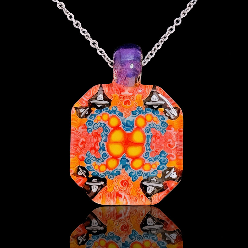 Map Glass Pendant